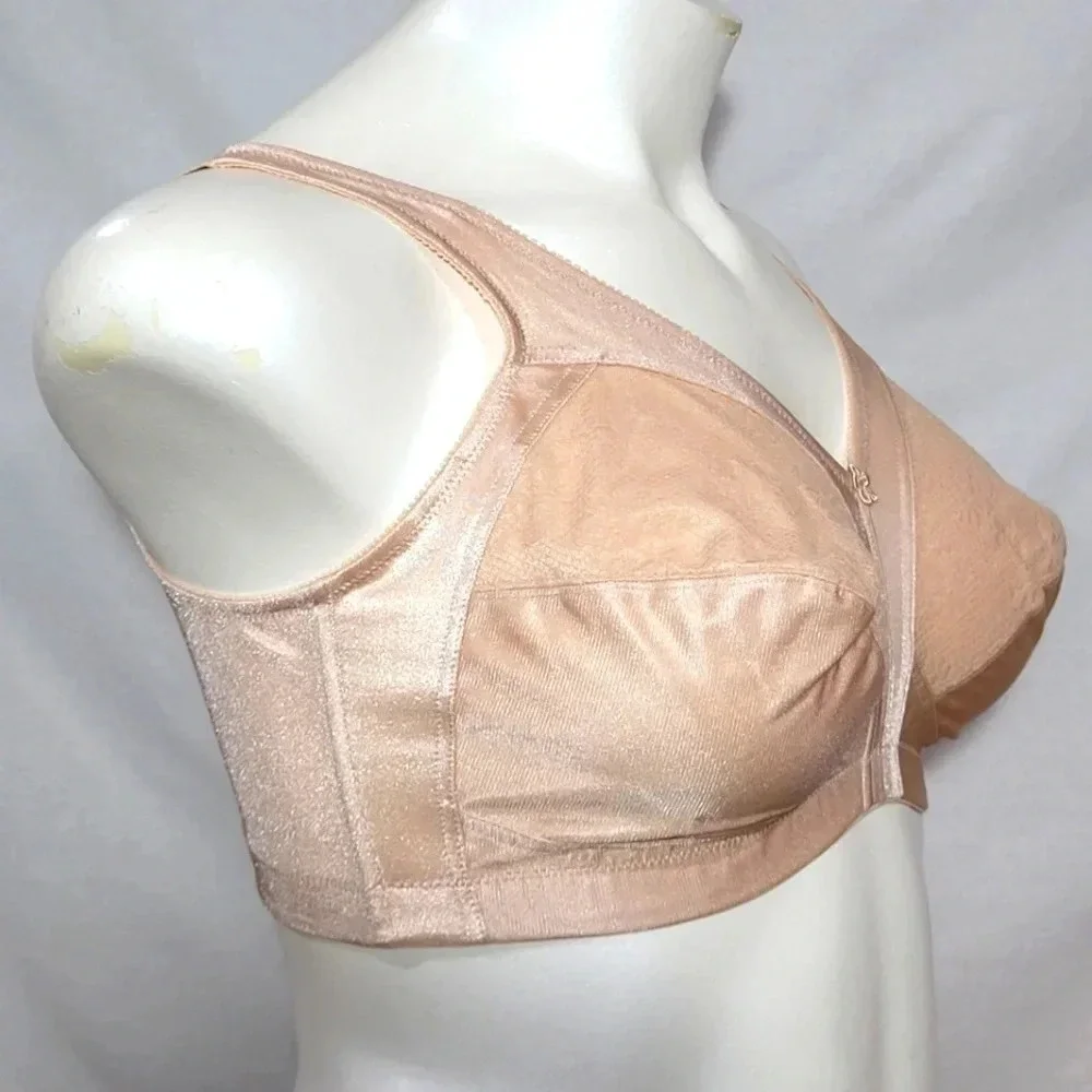 42B Exquisite Form 548 Fully Floral Lace‎ Wire Free Nude NWOT - Picture 2 of 5